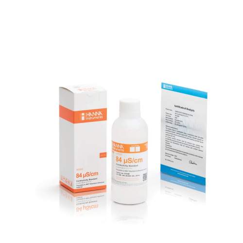 Solucion de 84 µS, 230 mL. Hanna