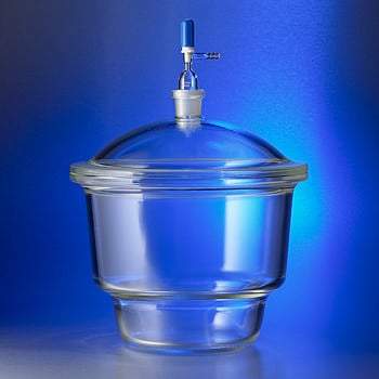 Desecador con llave de paso 24/29, de 5.8L. Pyrex