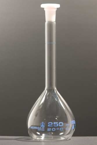 Matraz aforado cientifico 250 ml, Normax, Clase A, calidad europea