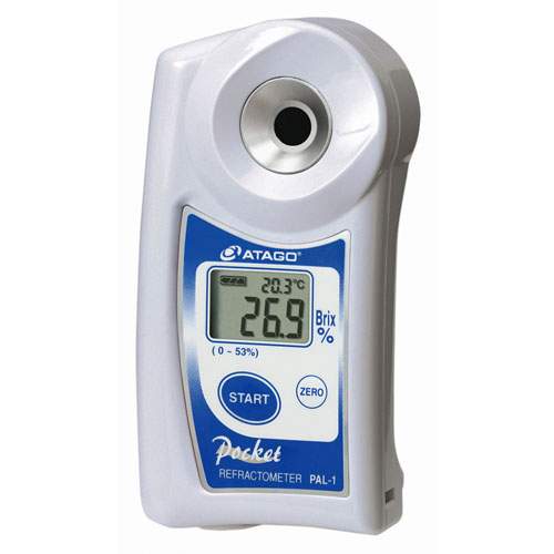 Refractometro digital 0.0 a 53.0 % Brix de bolsillo ATAGO