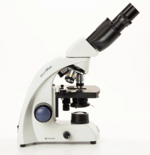 Microscopio compuesto porttil de nivel de entrada de alta calidad binocular MicroBlue