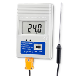 TERMOMETRO DIGITAL SONDA INOX. CERT -99 A 199.9 C