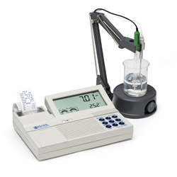 Medidor profesional de pH mV de mesa con impresora integrada