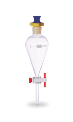 EMBUDO DE SEP SQUIBB LLAVE PTFE TAPÓN HDPE 2000 ML
