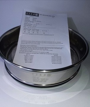 Tamiz 8 pulgadas malla 20 US STD acero inoxidable CISA